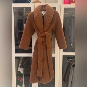Women's Brown Faux Fur Coat